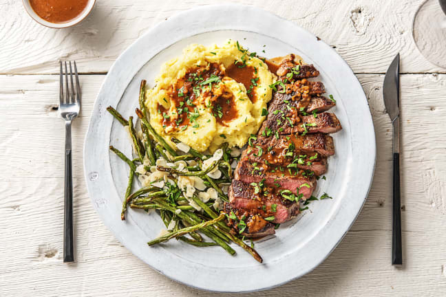 20 oz Rib-Eye Steaks Over Truffled Mashed Potatoes