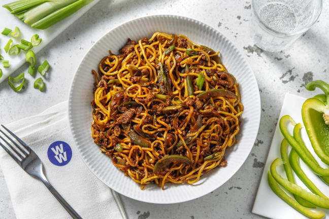 Superfast Thai Inspired Pork Noodles