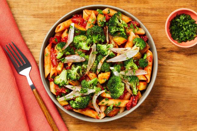 Vegan Broccoli & Sun-Dried Tomato Pasta