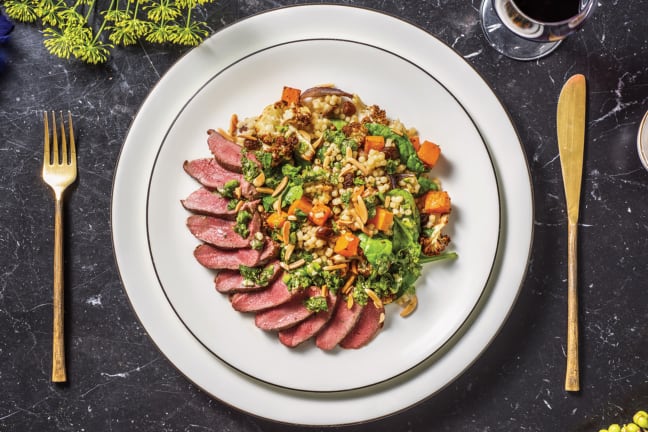 Venison & Spiced Veggie Pearl Couscous