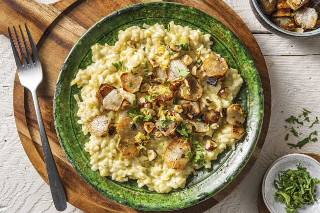 Risotto d’hiver aux topinambours
