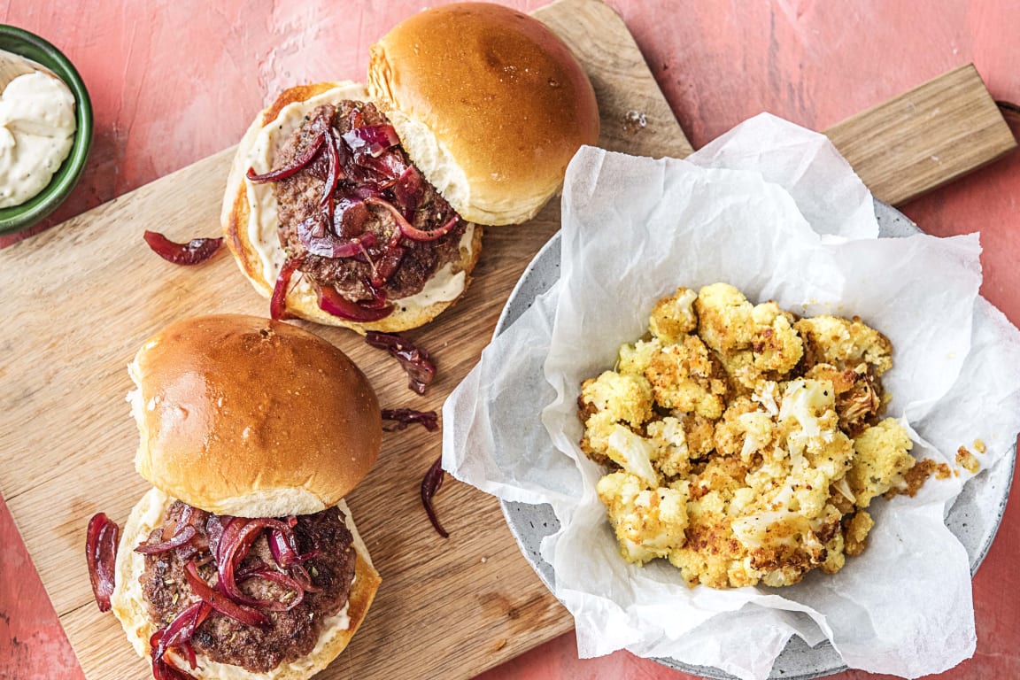 Balsamic Onion Burgers