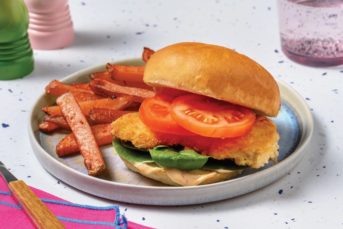 Mumbai Crumbed Chicken Burger