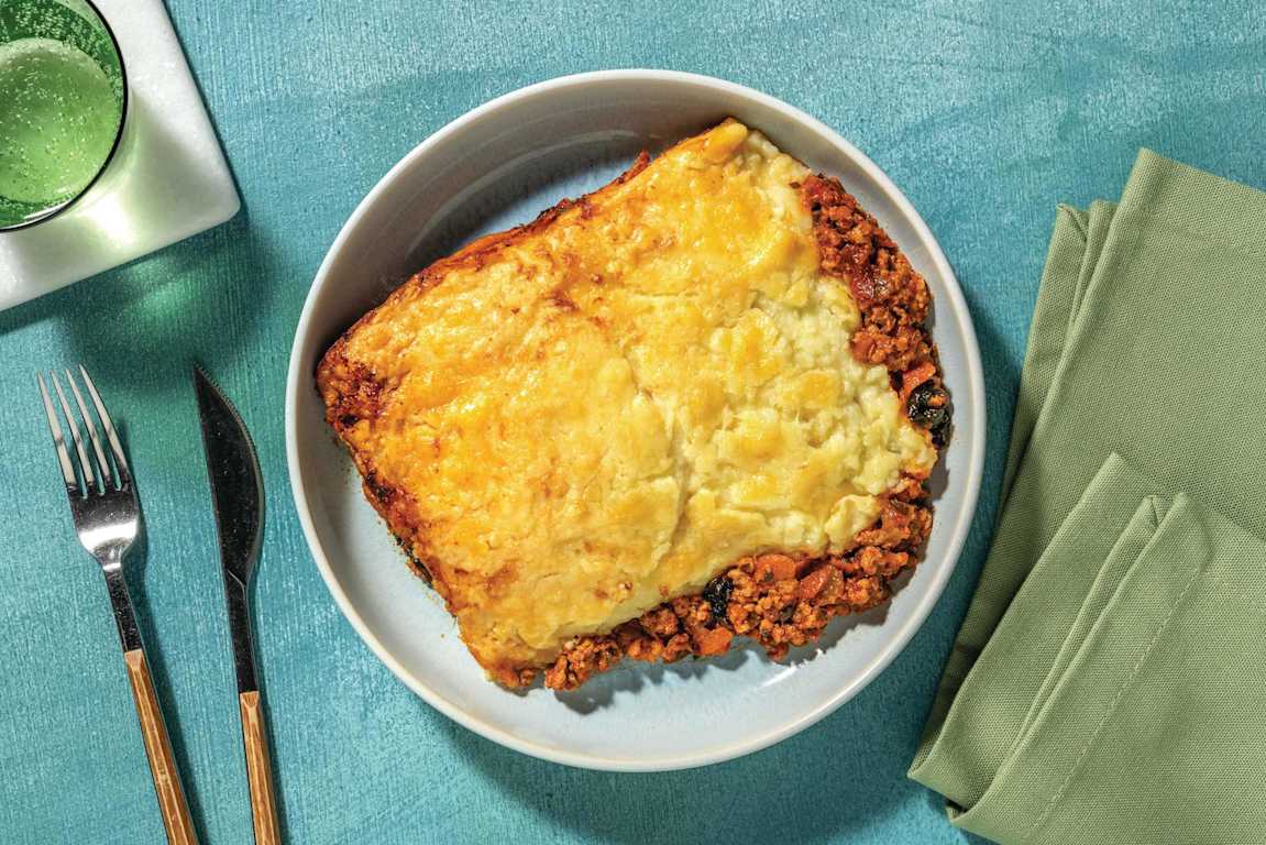 Loaded Rosemary Pork & Greens Pie