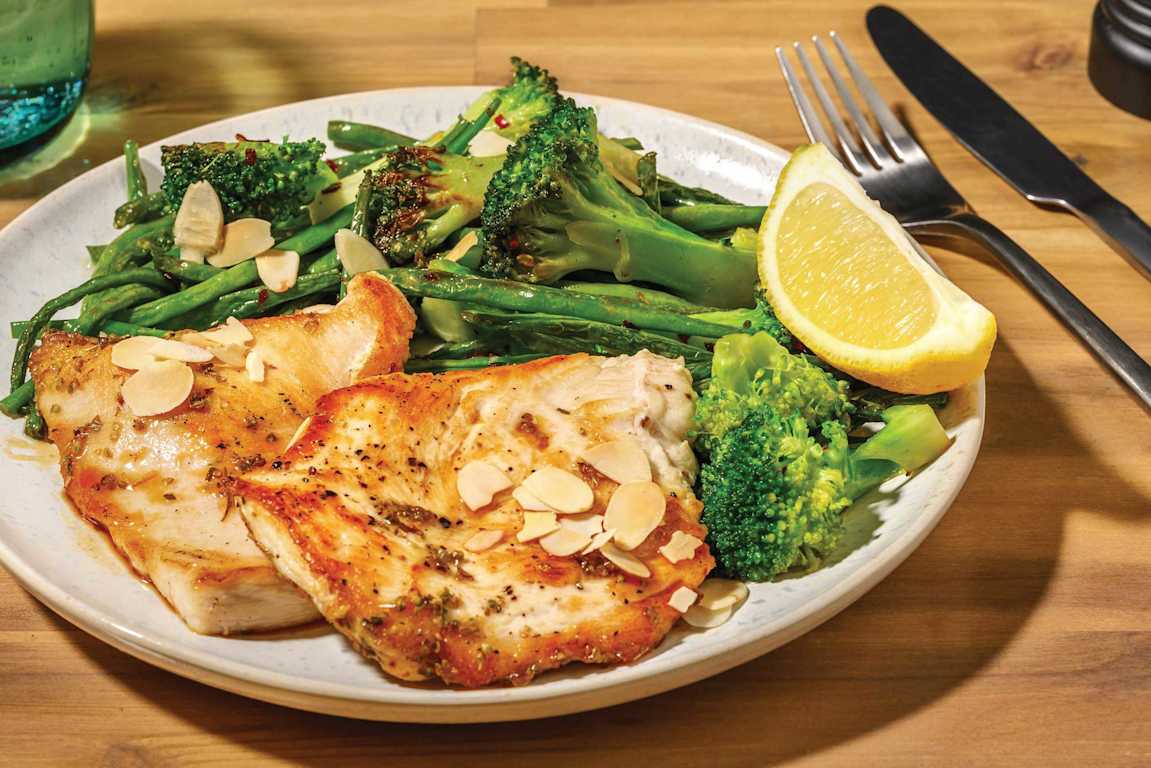 Zesty Honey-Glazed Chicken & Garlic Greens