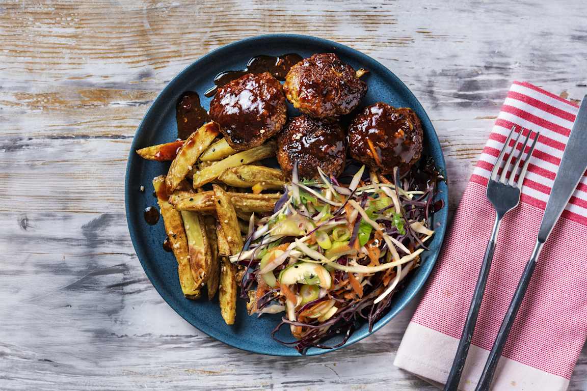 Sichuan-Glazed Pork Rissoles
