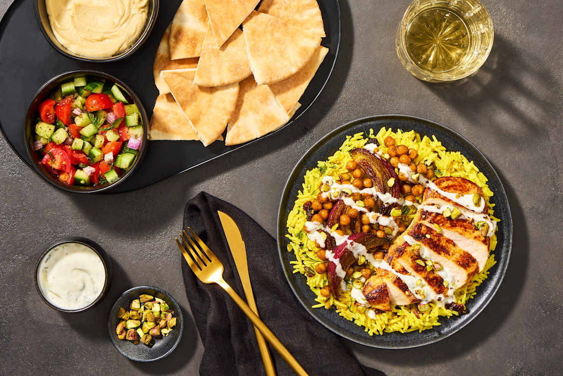 Persian-Style Chicken with Jeweled Rice
