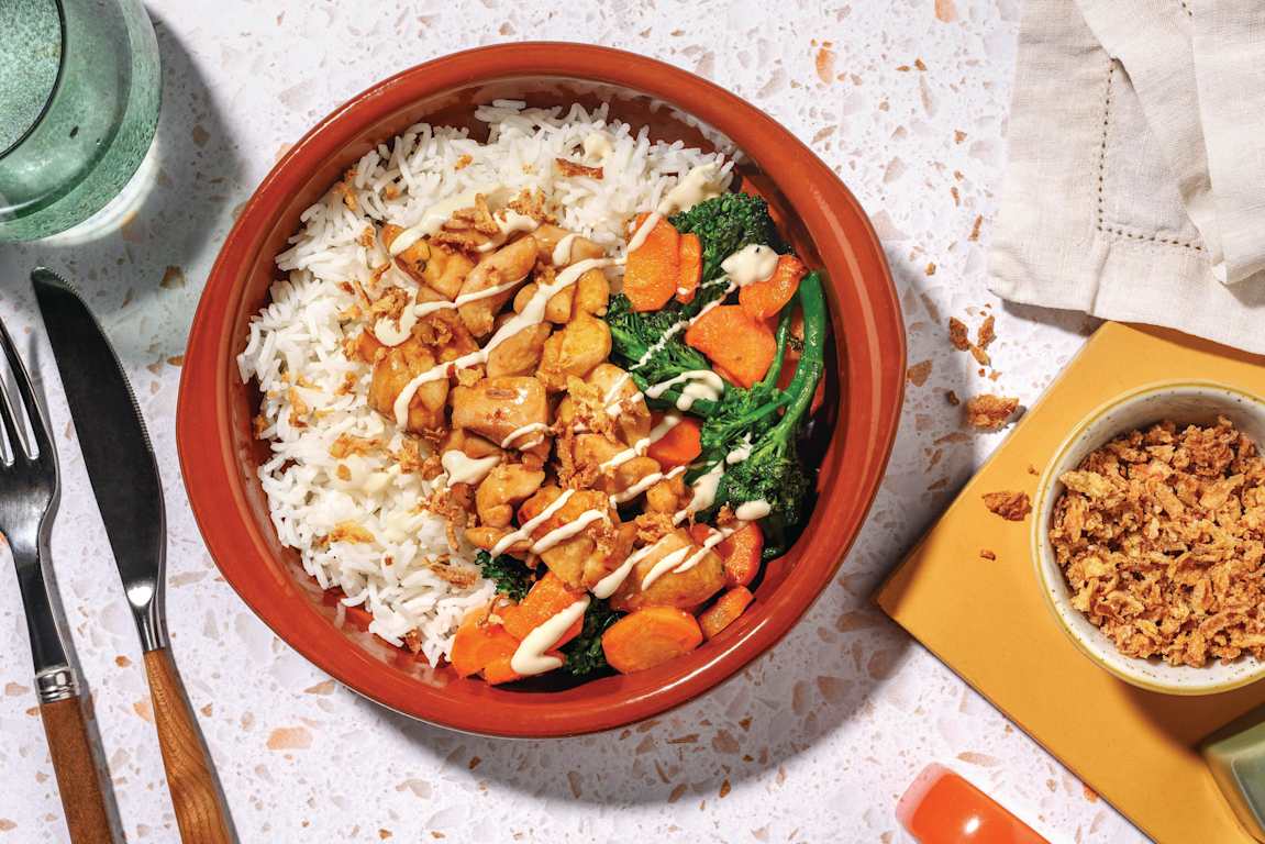 Sticky Chicken & Veggies