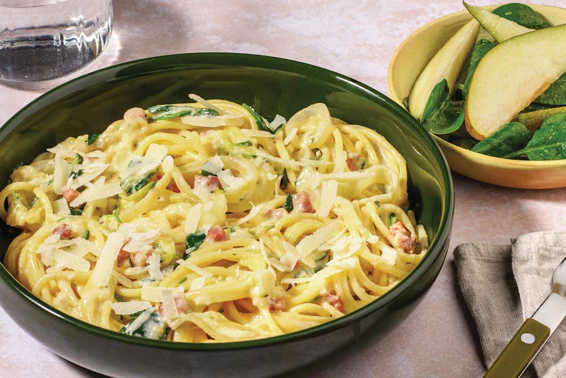 Creamy Bacon & Zucchini Carbonara