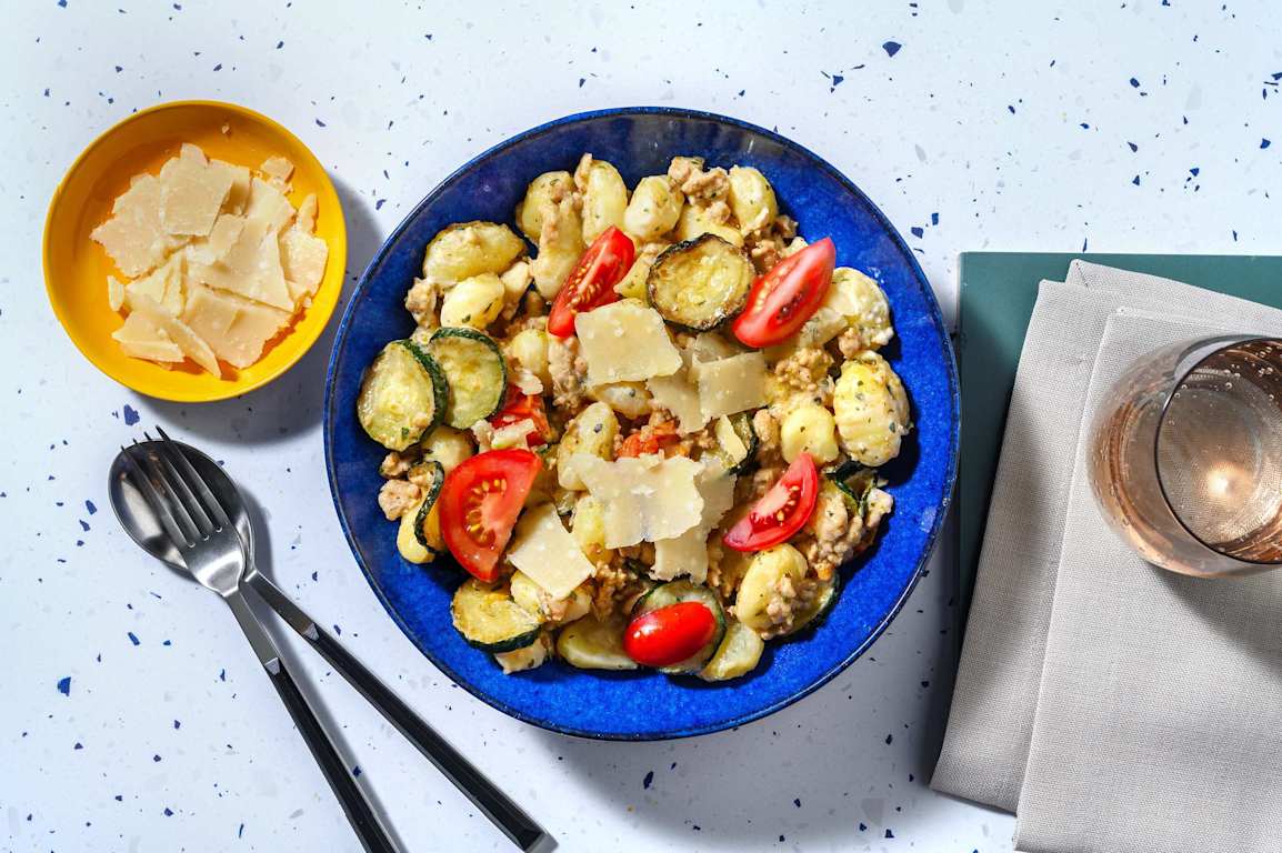 15-Min Creamy Pork & Tomato Gnocchi