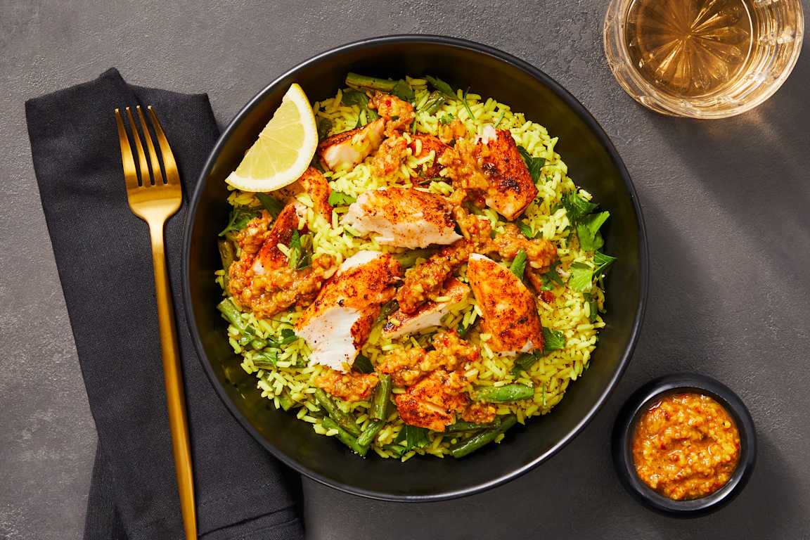 Curried Cobia Rice