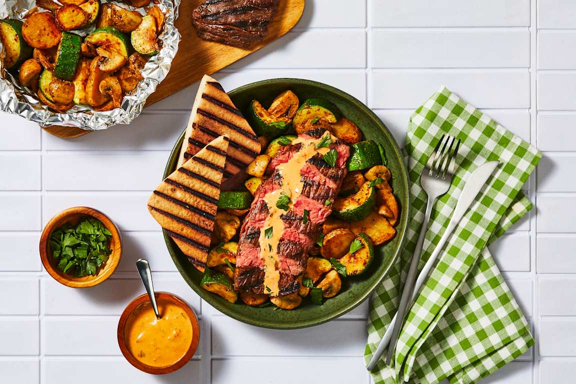 Seared Steak & Veggie Packets