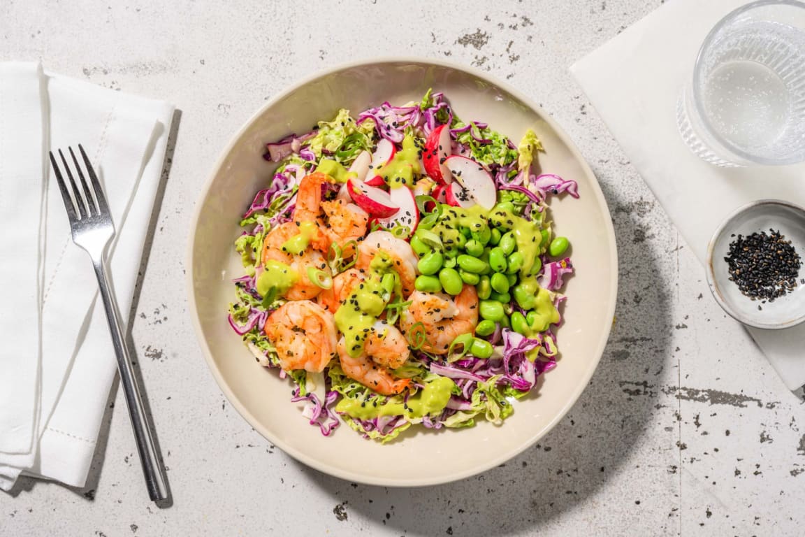 Smart Togarashi Shrimp and Slaw Bowls