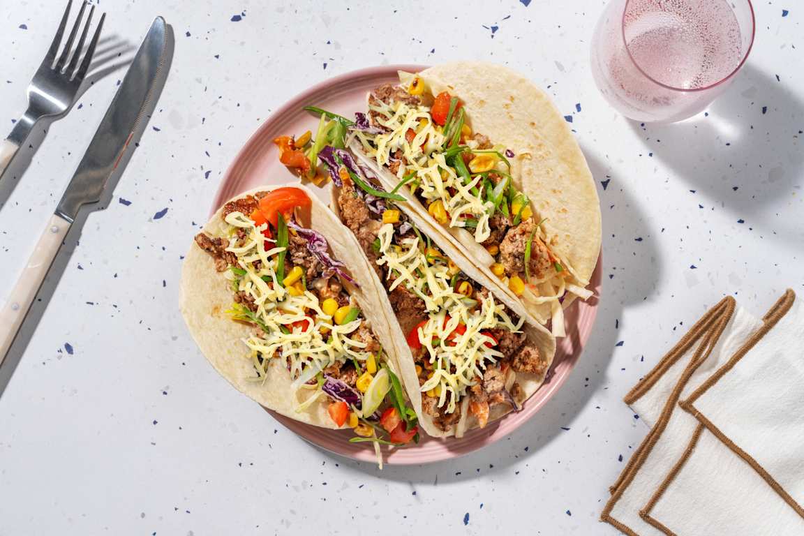 Easy Cheesy Beef & Pork Tacos