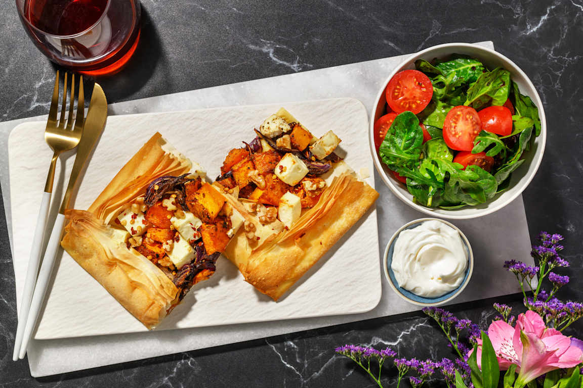 Pumpkin, Walnut & Goat Cheese Galette 