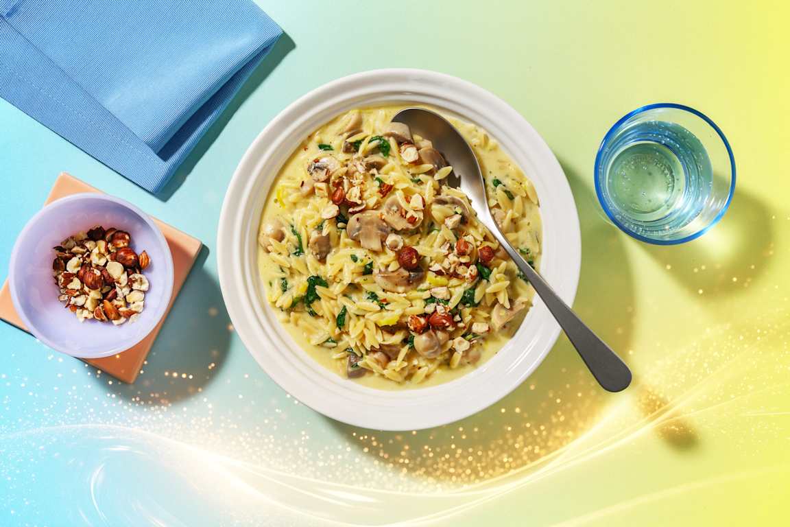 Festive Tunes: Green Orzo Bowl Inspired by Rapunzel & Flynn