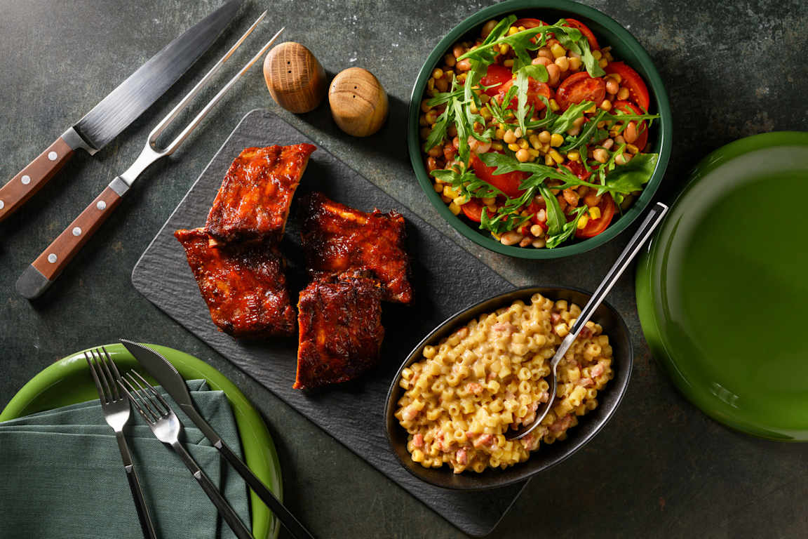 Texas BBQ Inspired Glazed Pork Rib Rack