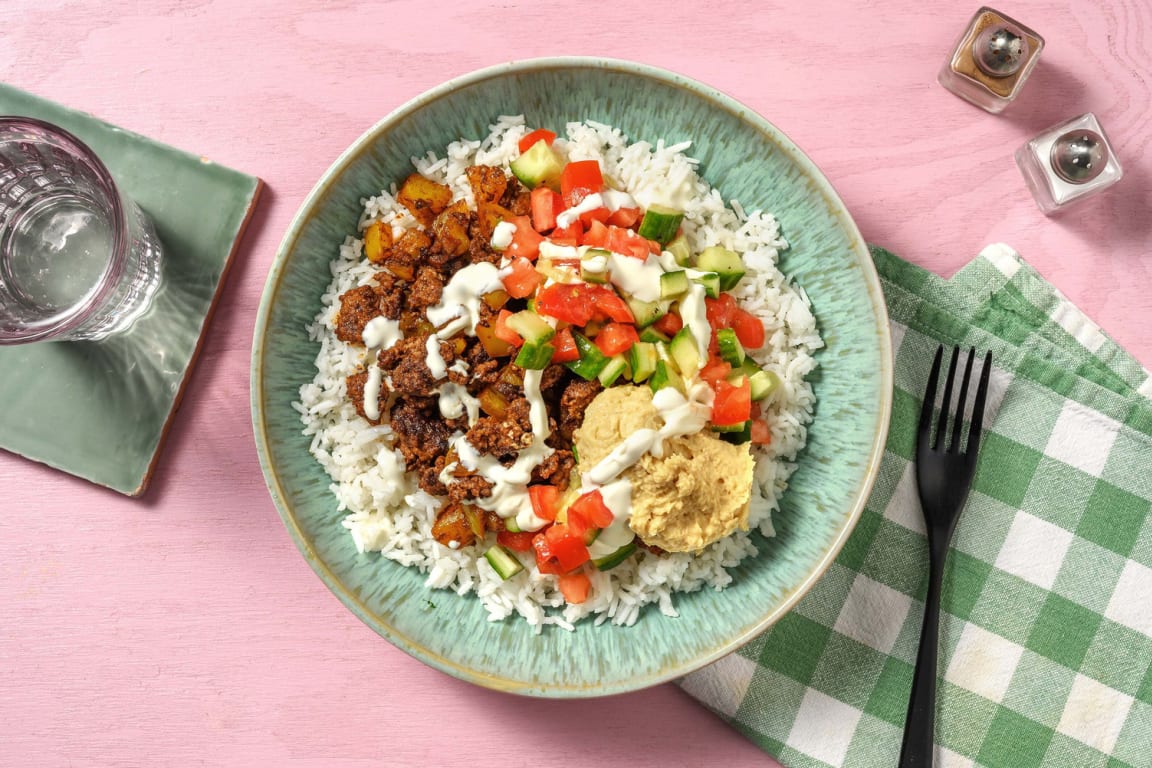 Middle Eastern-Inspired Beef Bowls