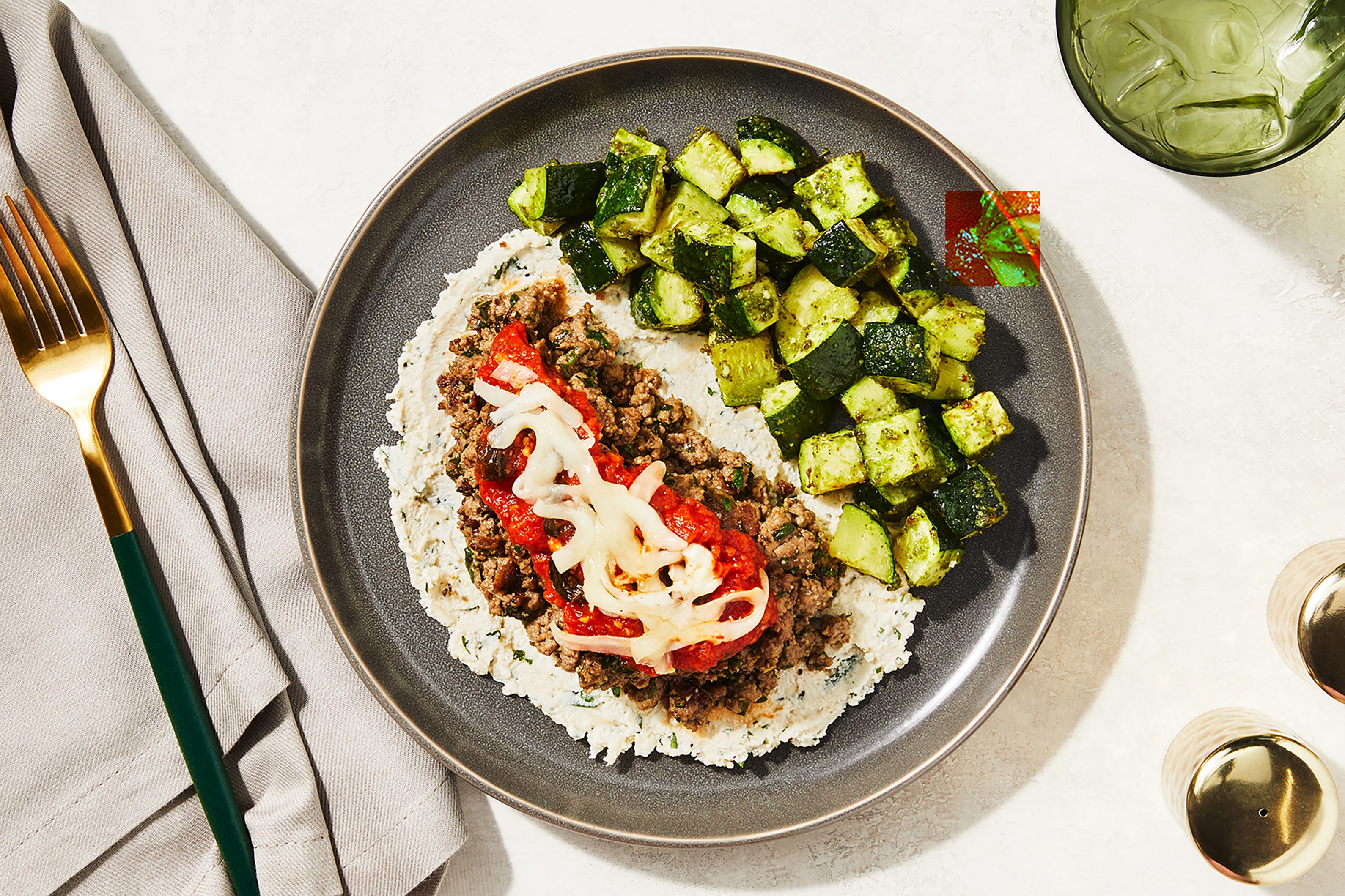 Italian Ground Beef & Marinara Bowl