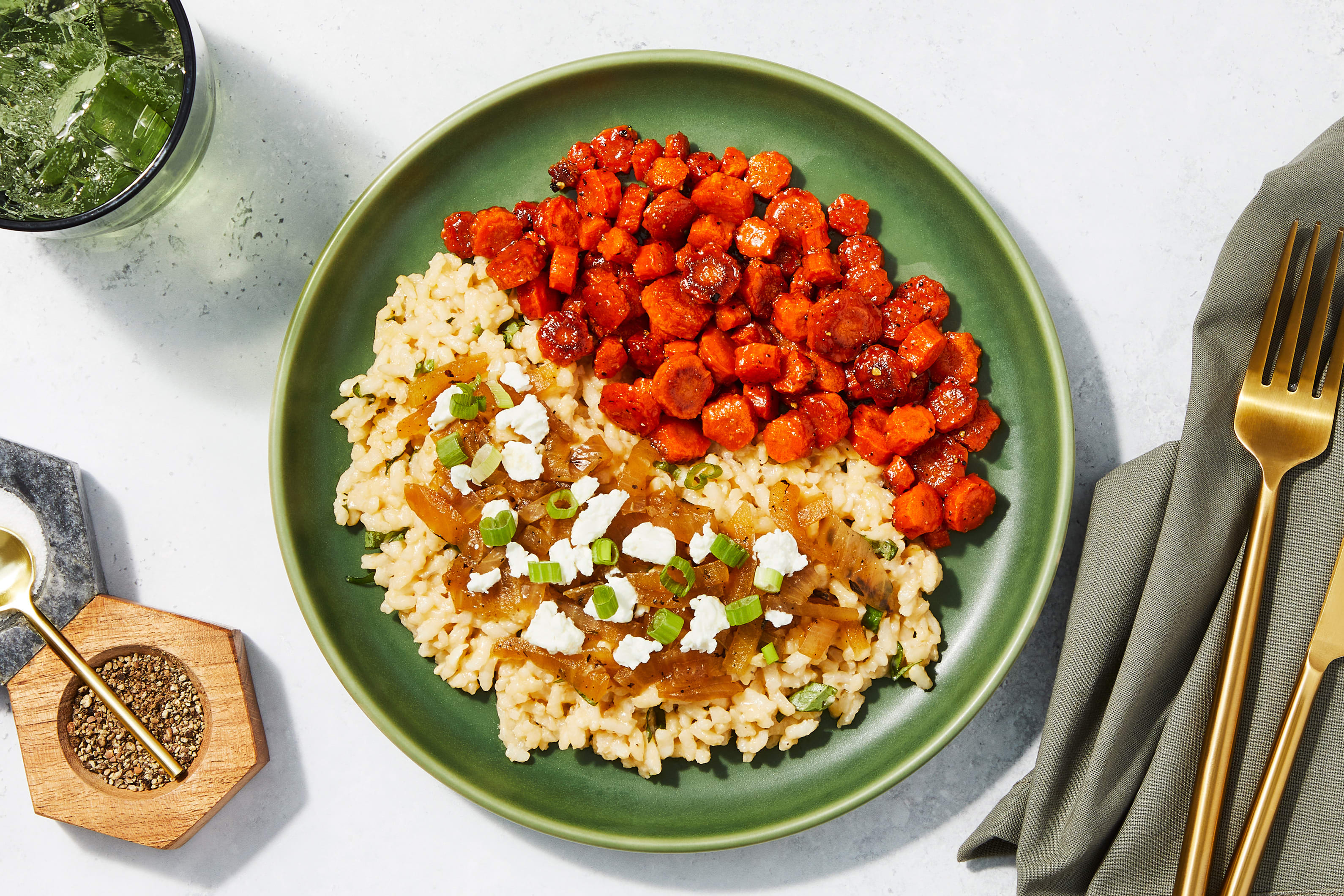 Caramelized Onion & Goat Cheese Risotto