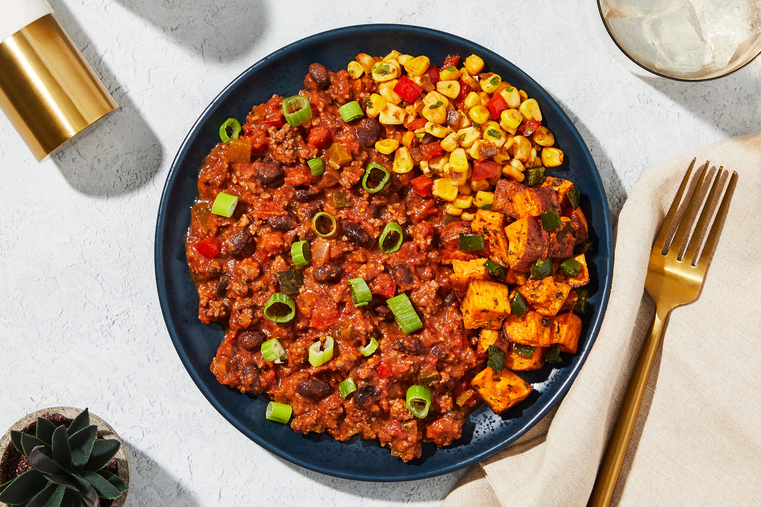 Chili piquant au bœuf et aux haricots noirs