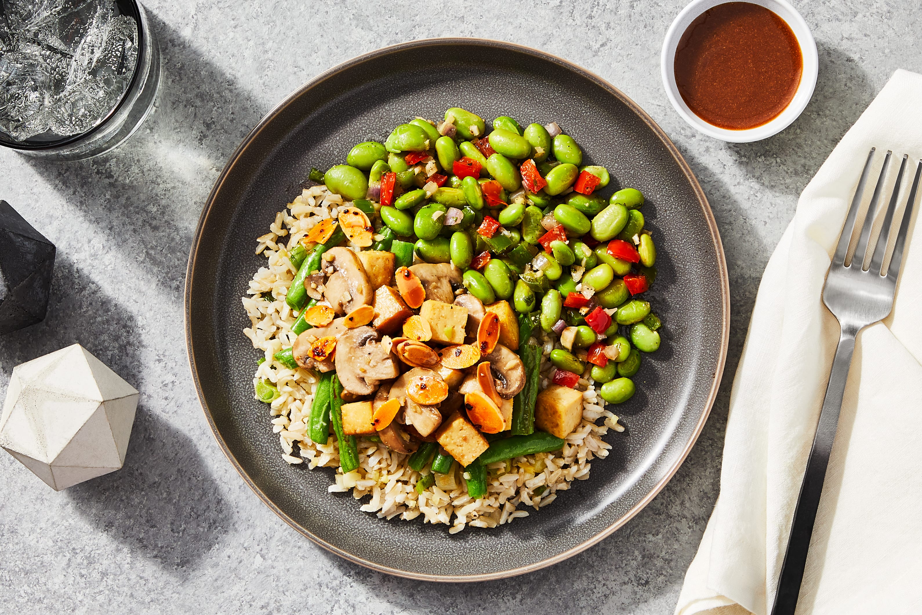 Smoked Tofu Almond Stir-Fry