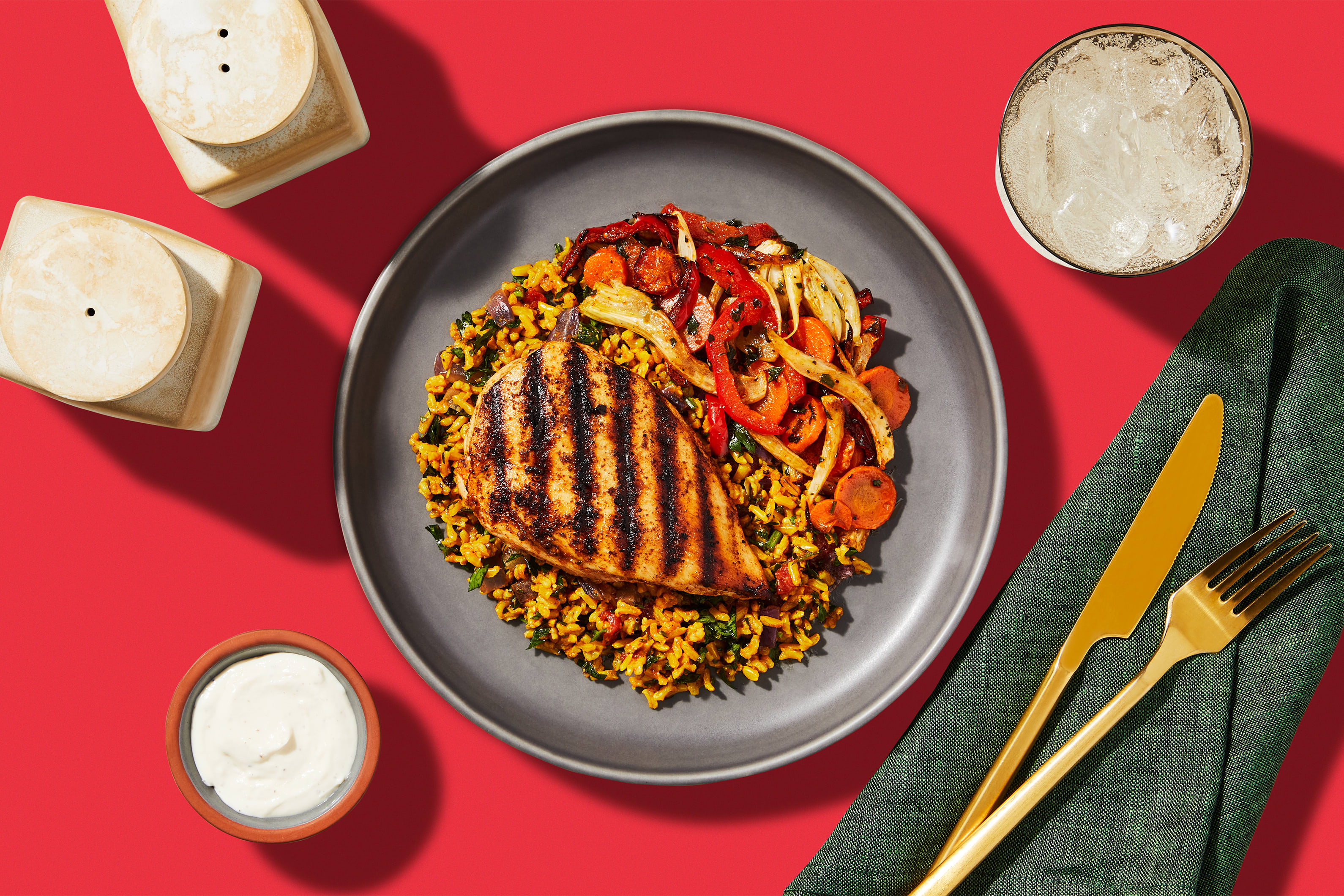 Tabbouleh Rice & Grilled Chicken