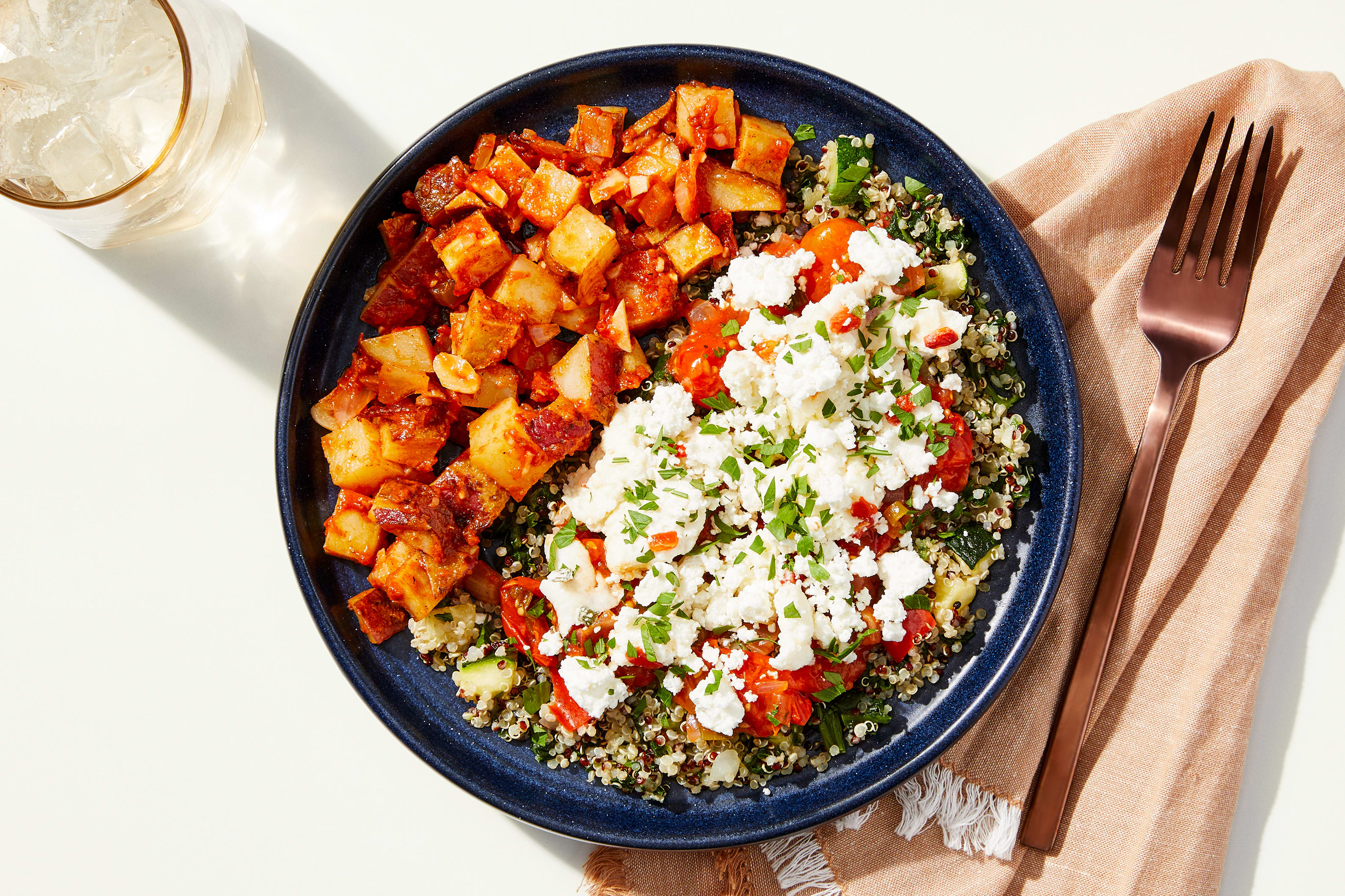 Tomato Quinoa & Goat Cheese Egg White Scramble