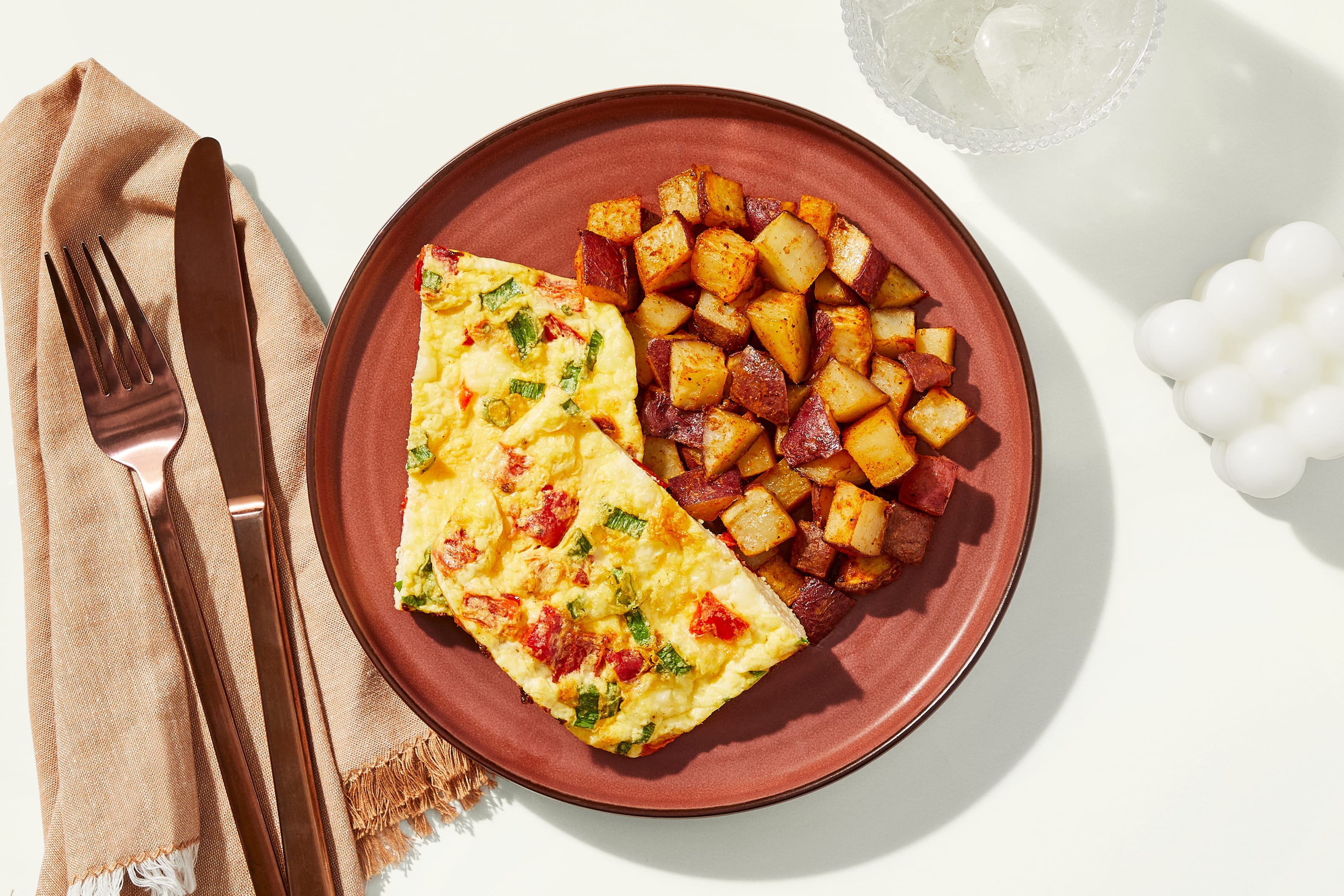 Feta & Roasted Red Pepper Frittata