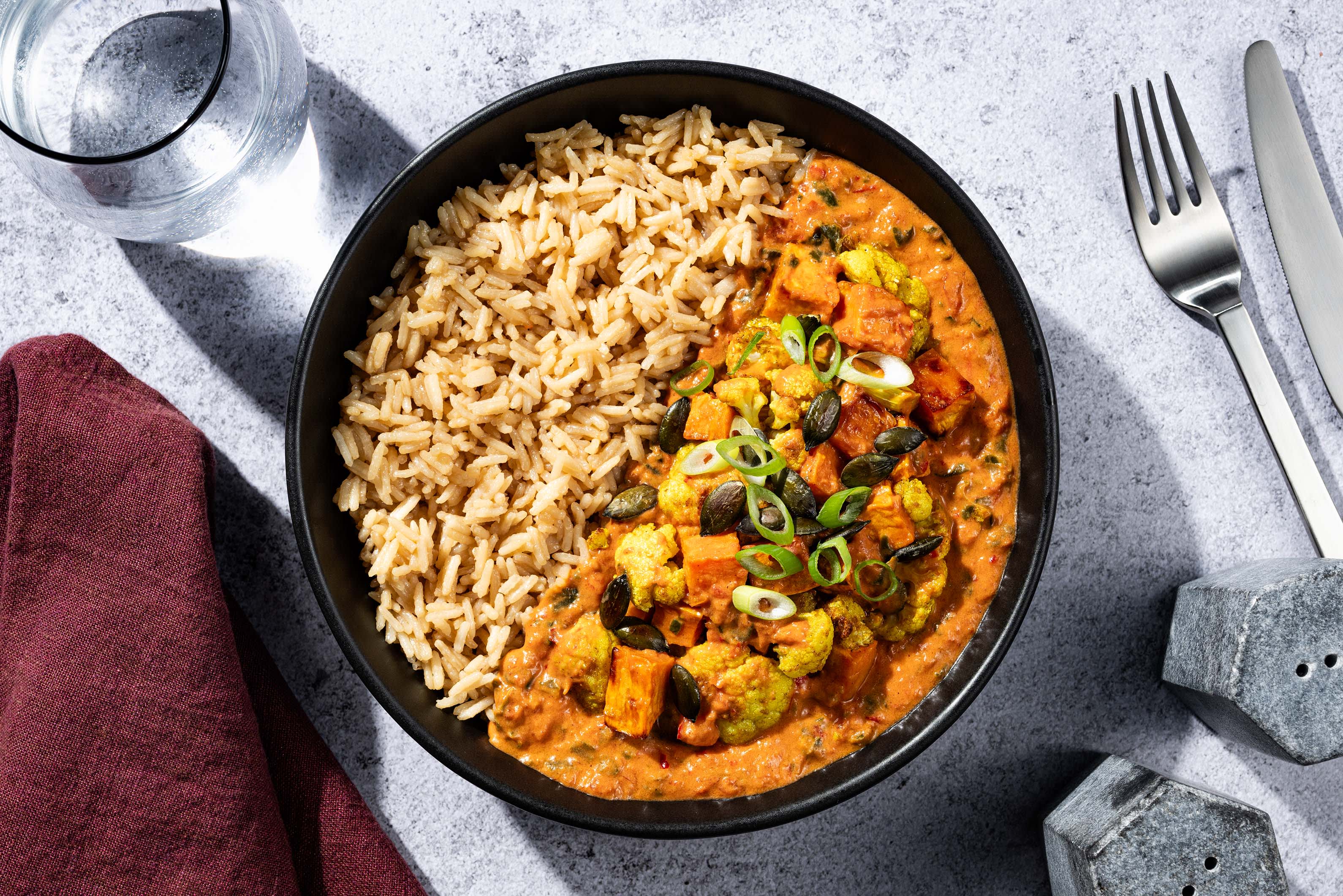 Indisk curry med blomkål