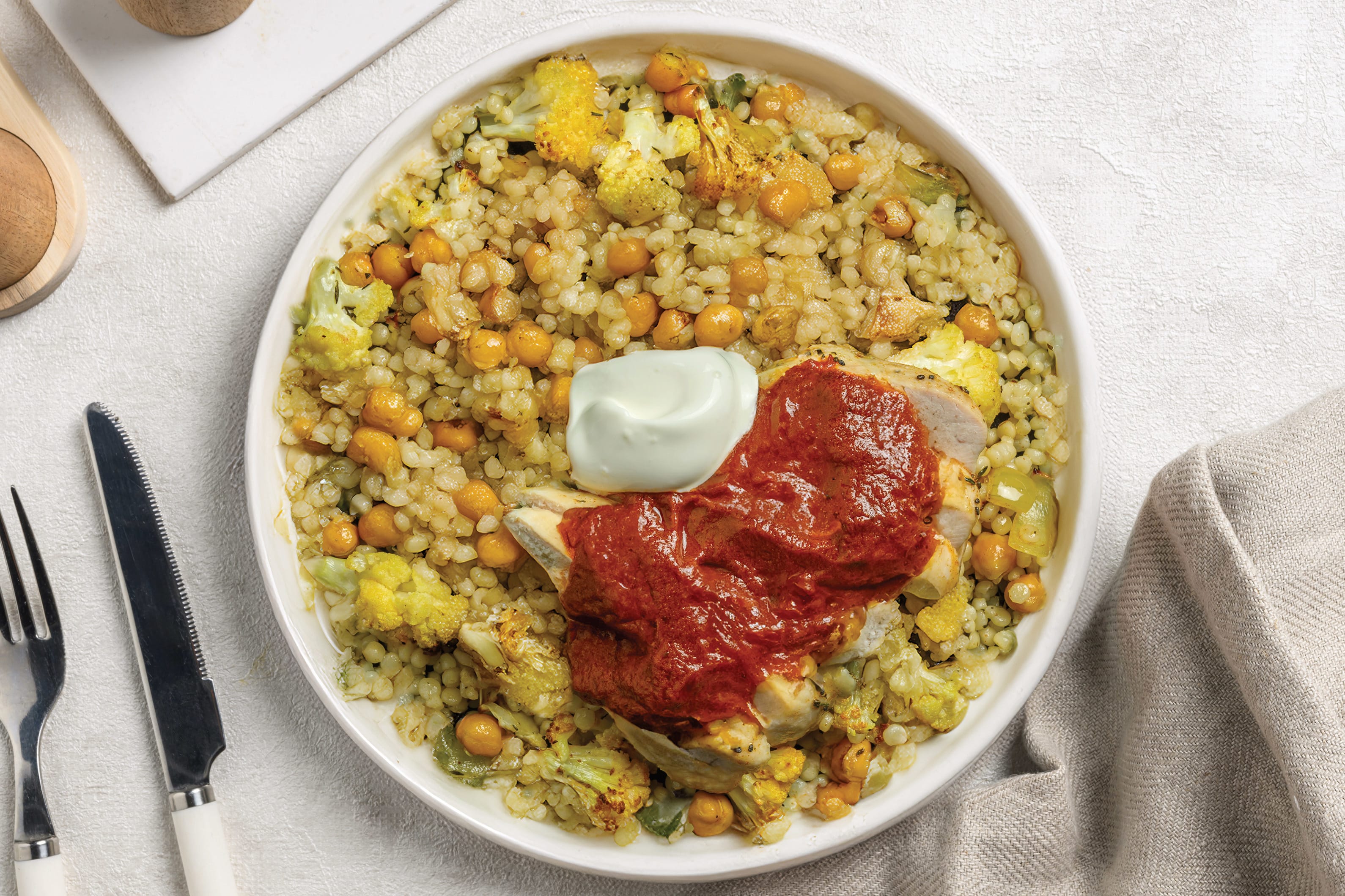 Moroccan Chicken & Chickpea Couscous