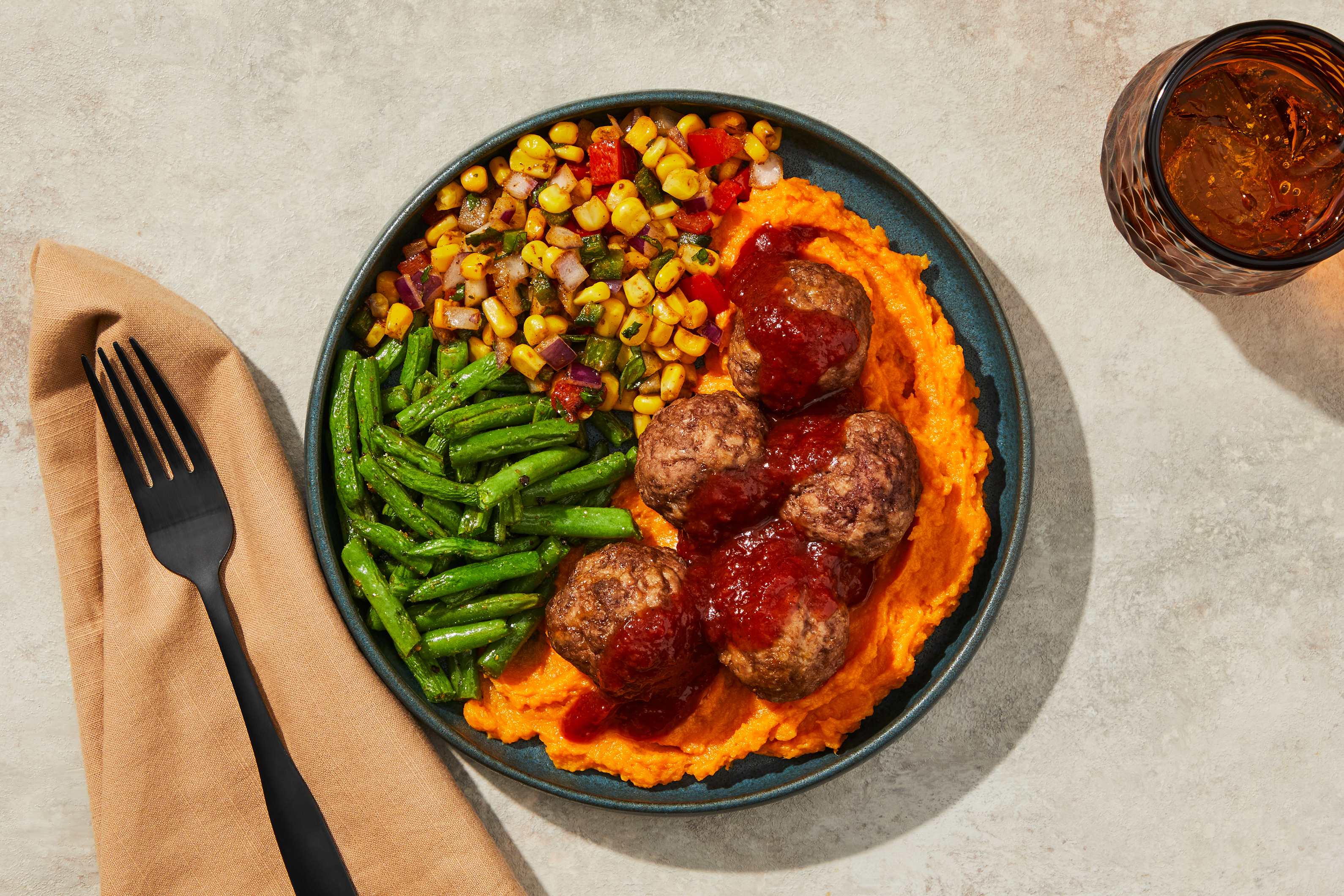 Maple BBQ Beef & Pork Meatballs