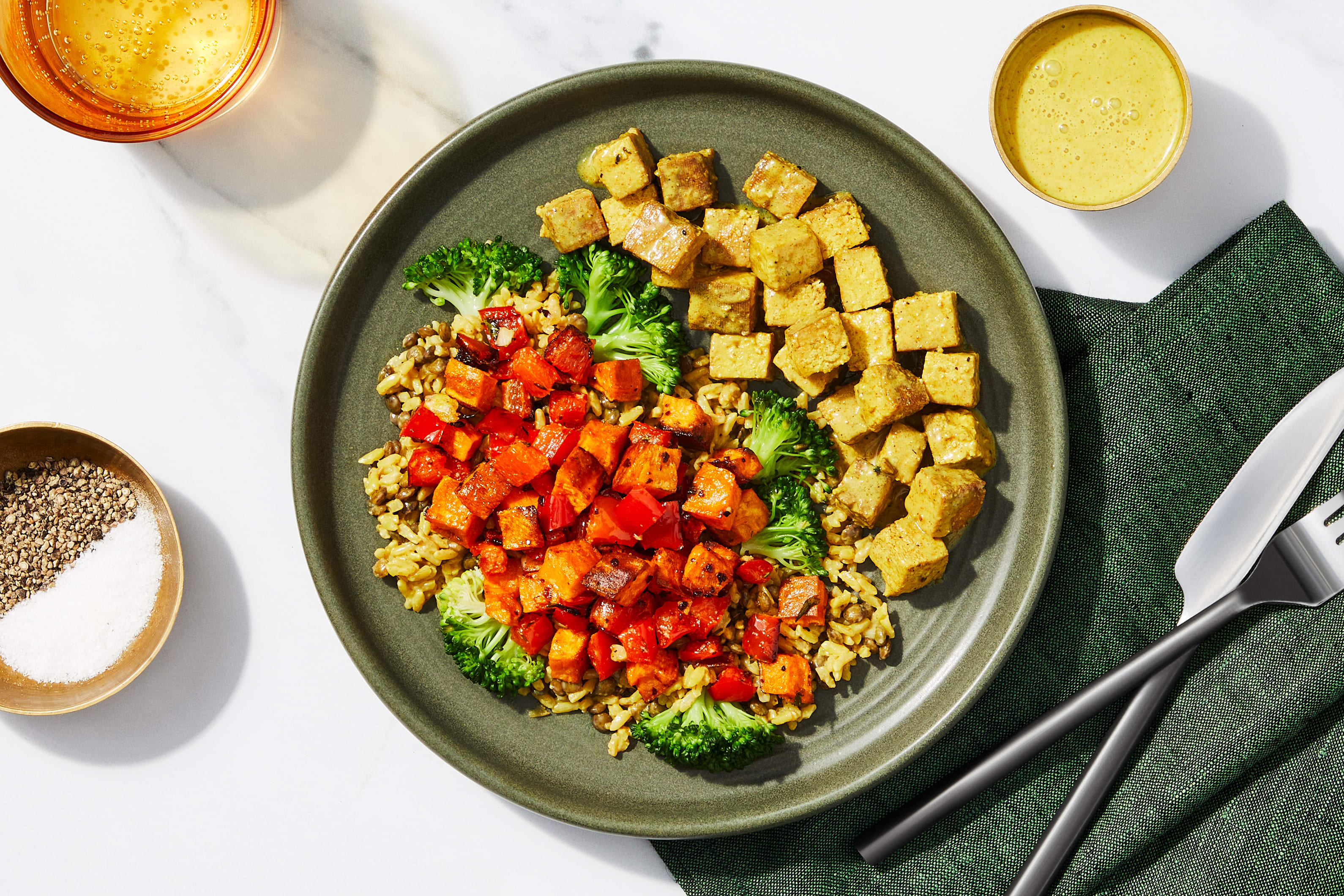 Coconut Lime Curried Tofu