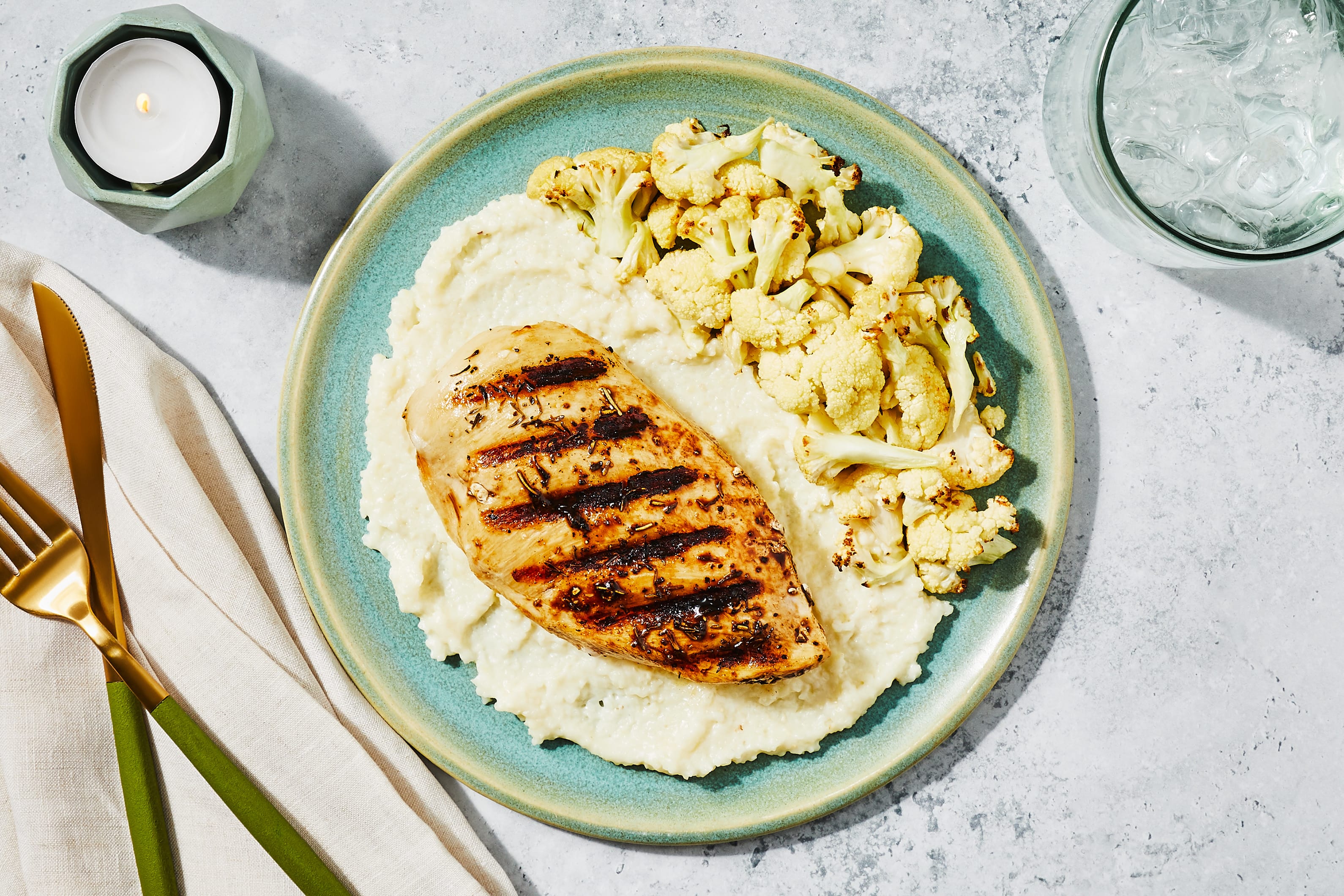 Poulet grillé aux herbes