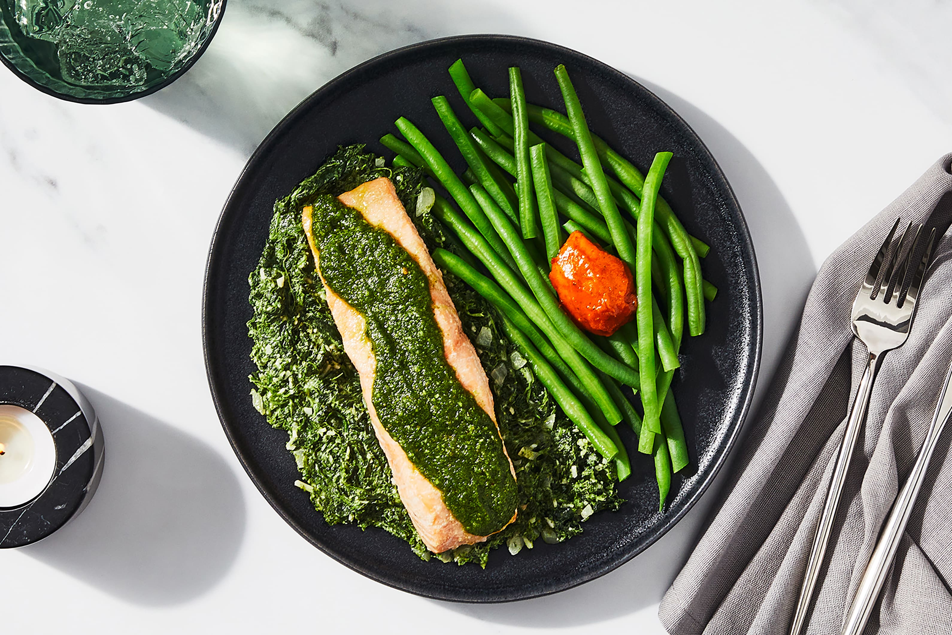 Lax med pesto