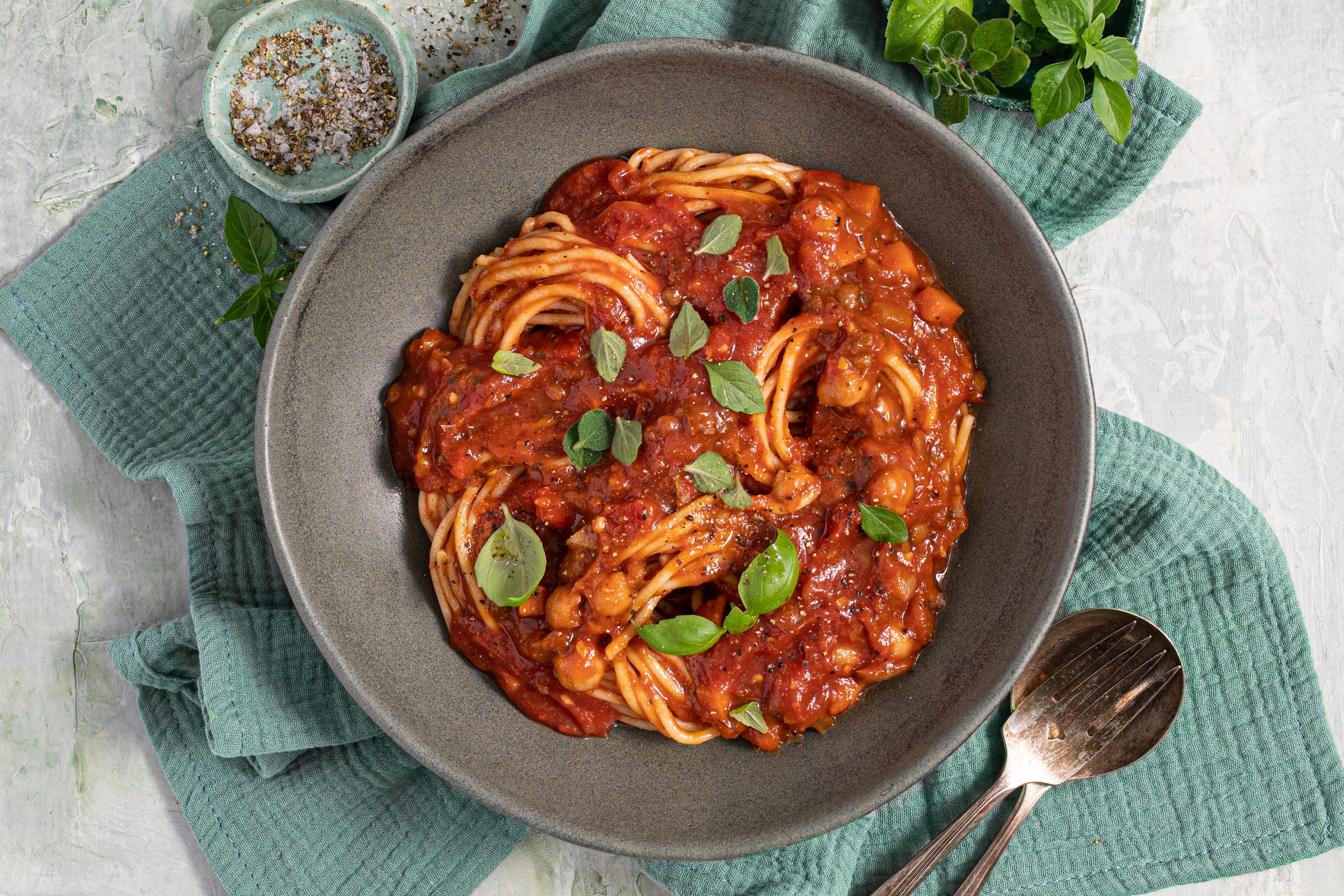 Lentil Spaghetti Bolognese