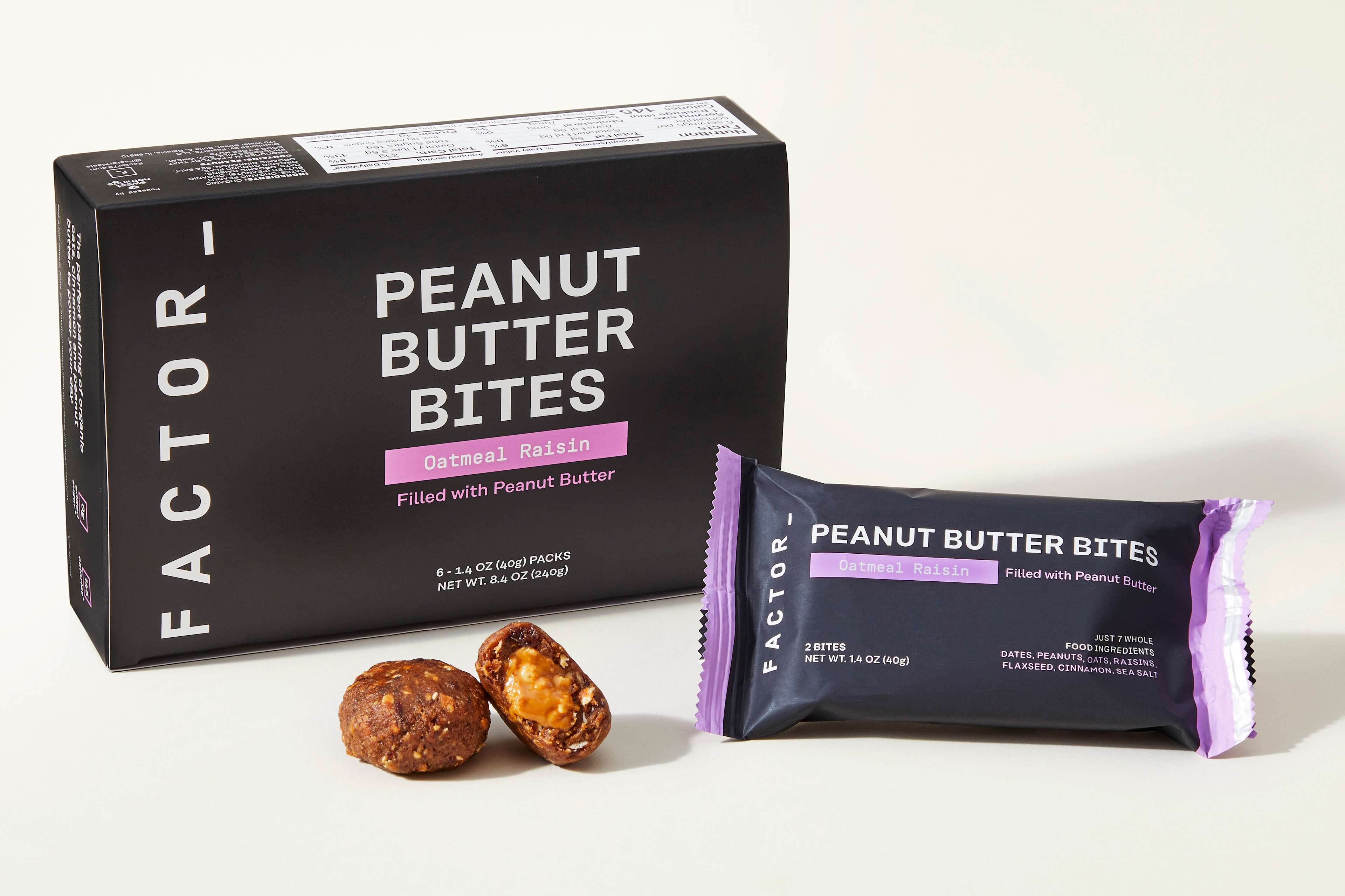 Peanut Butter Bites – Oatmeal Raisin