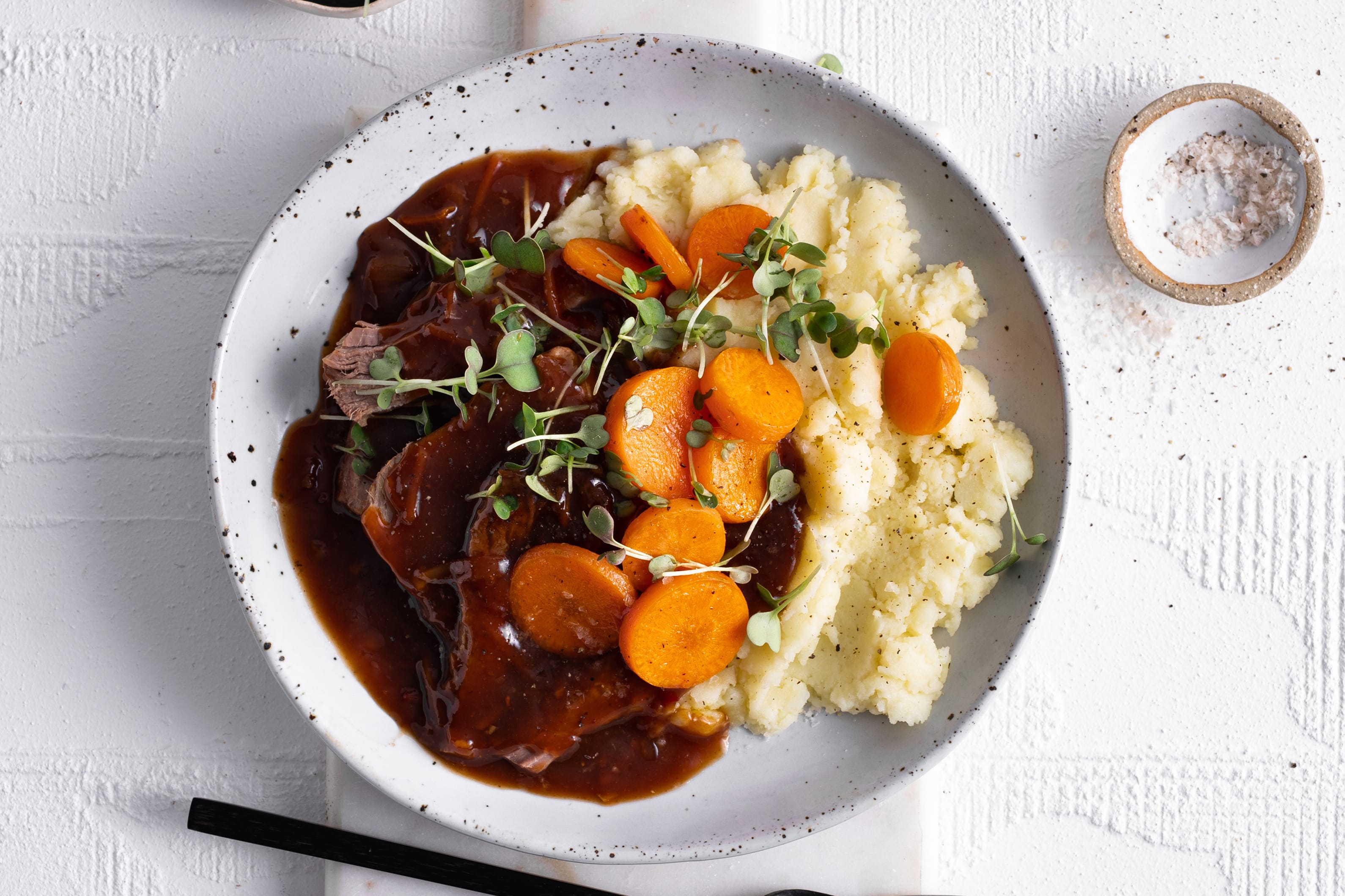 Slow-cooked BBQ Beef