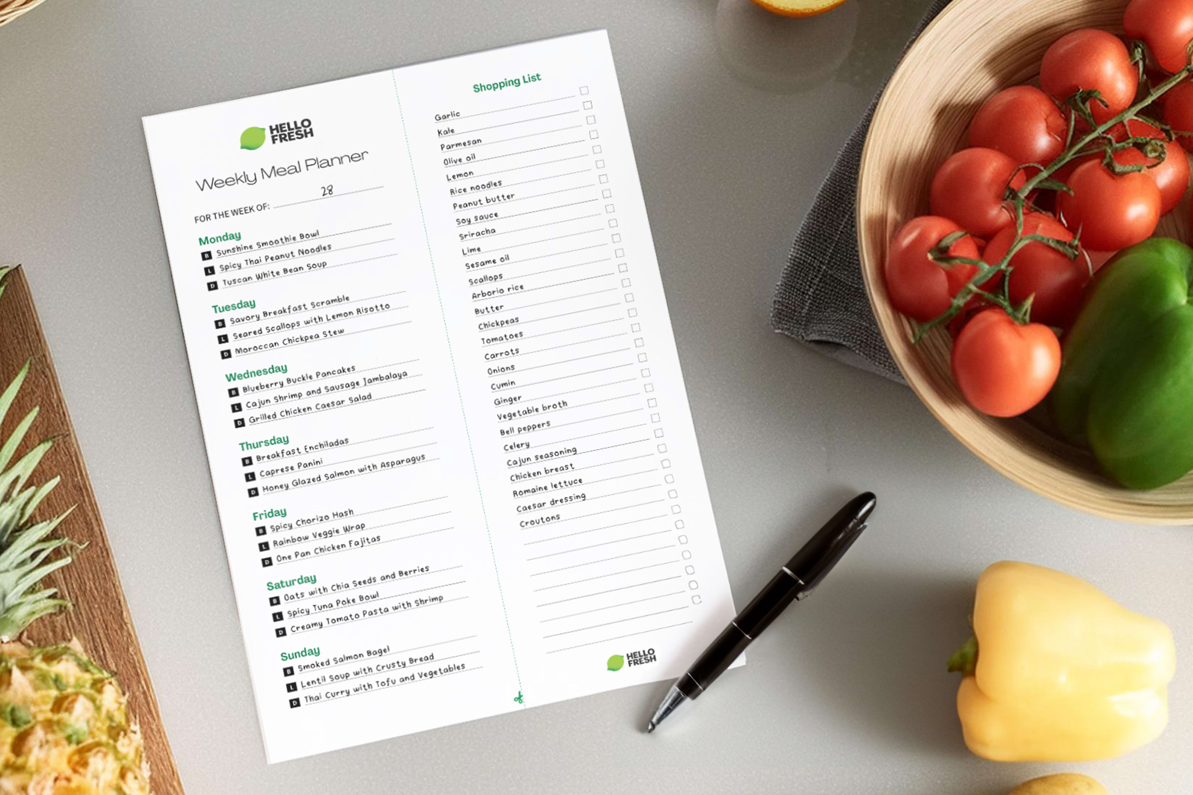 The Benefits of Meal Planning