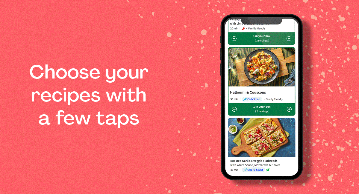 What will you find on the HelloFresh App?