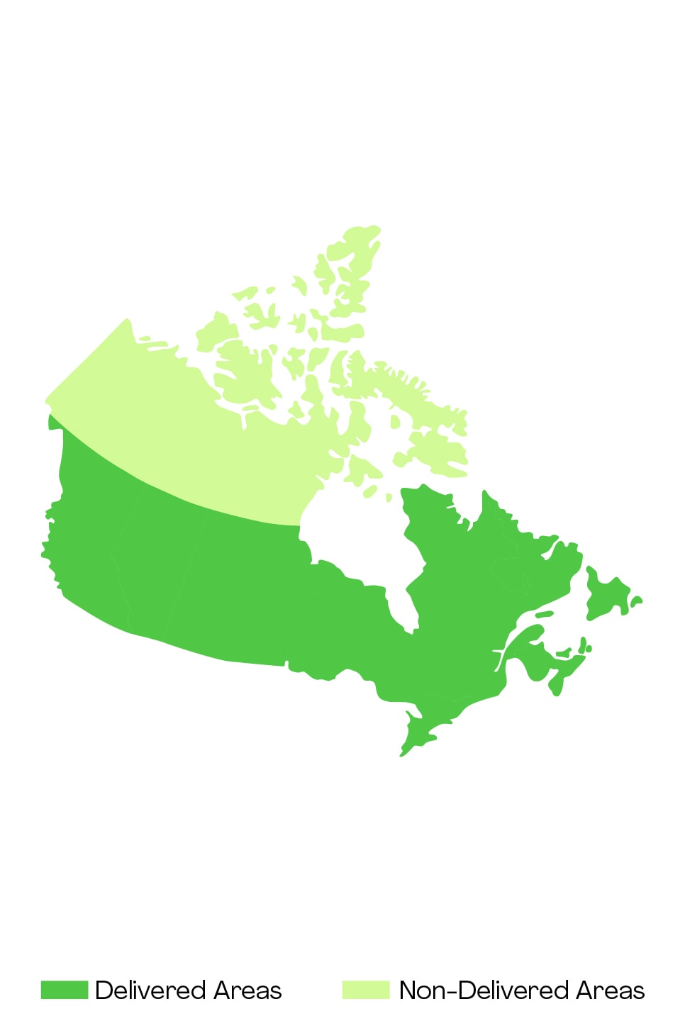 <h2>Meal plans delivery areas in Canada</h2>