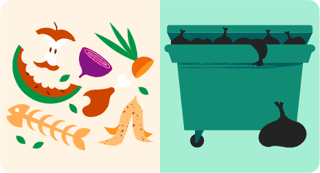Cut back on food waste