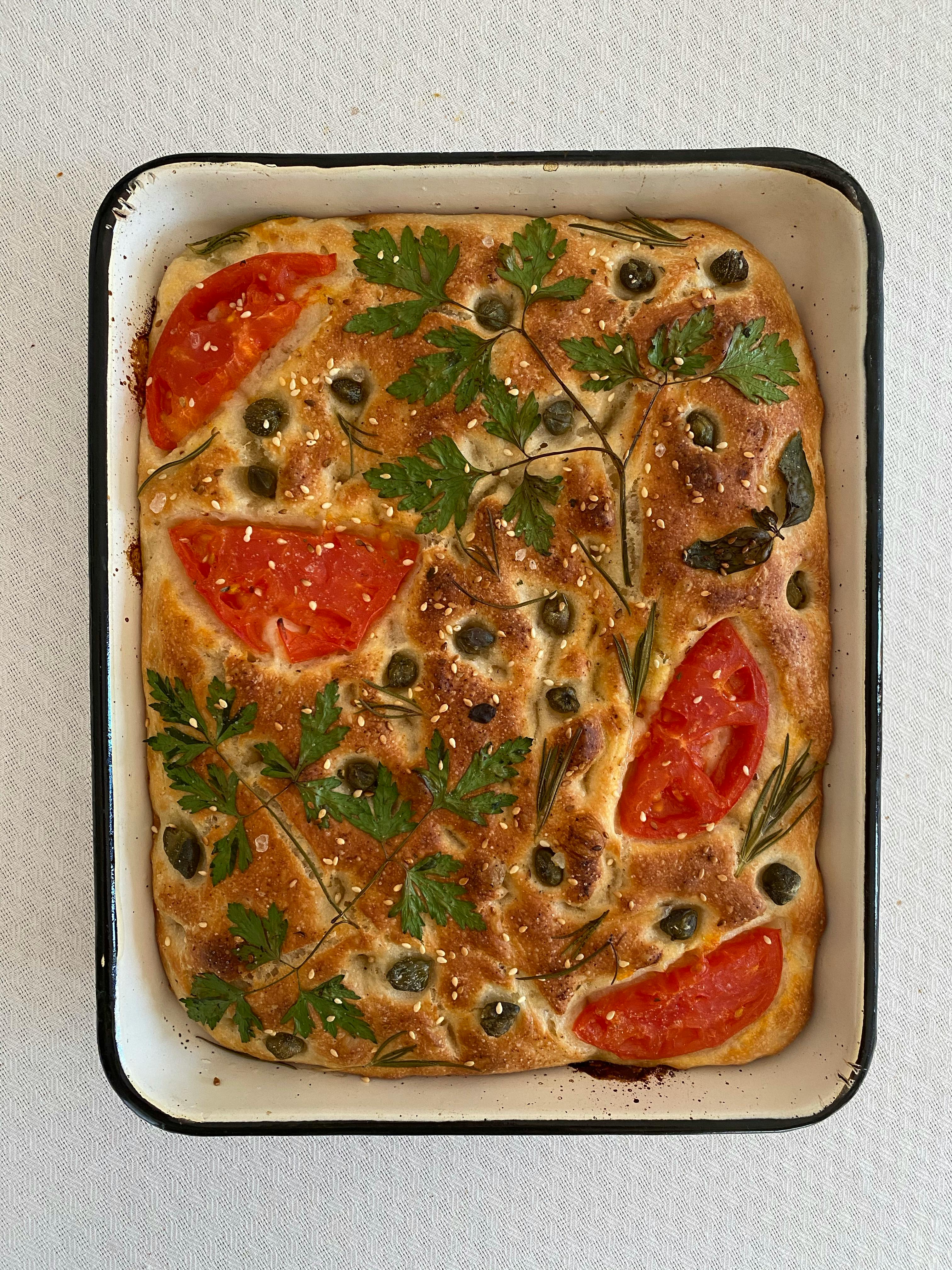 4. Focaccia: Flavorful, Flat, and Versatile