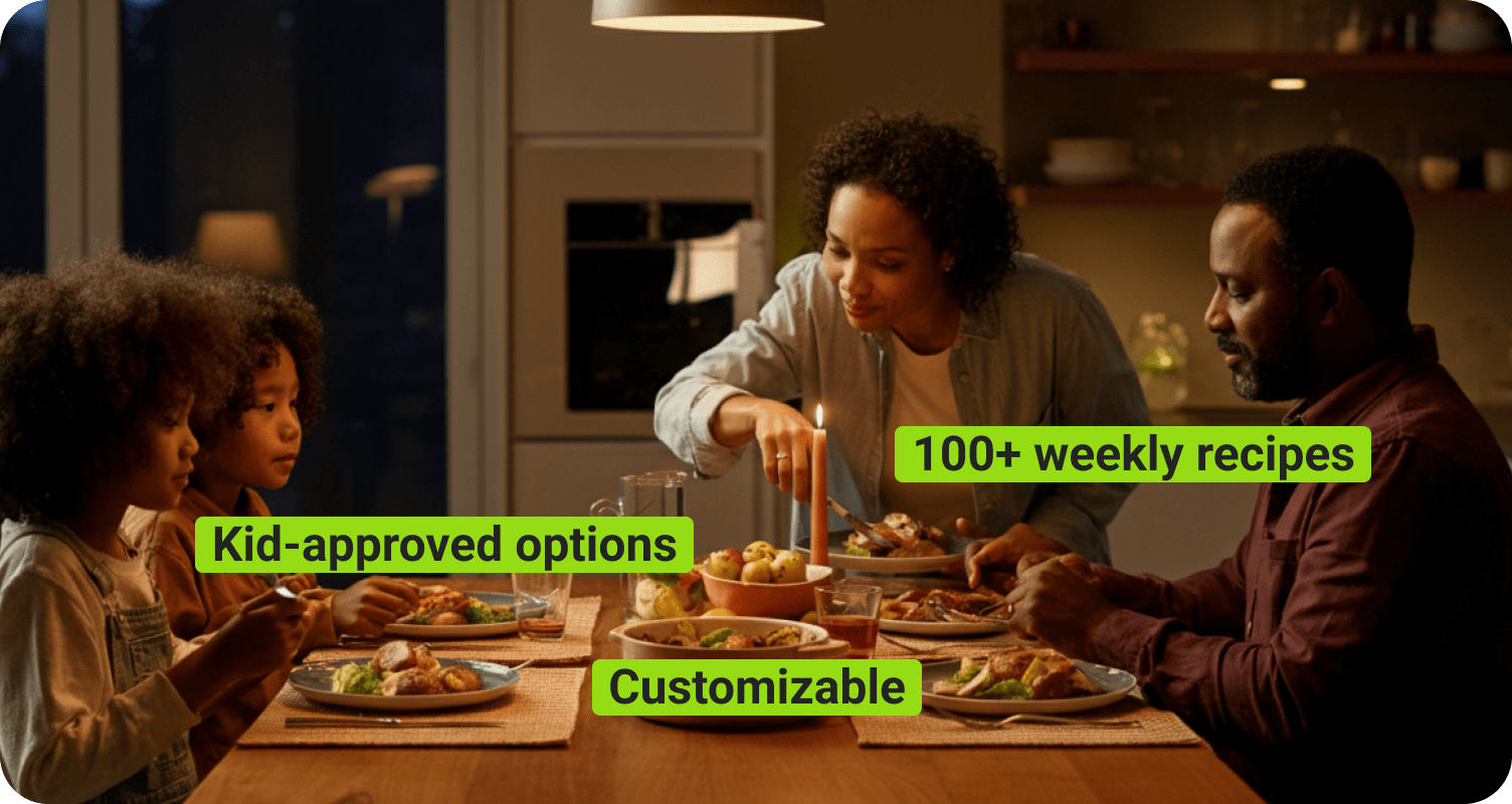 93% of our customers feel less stressed at dinner time