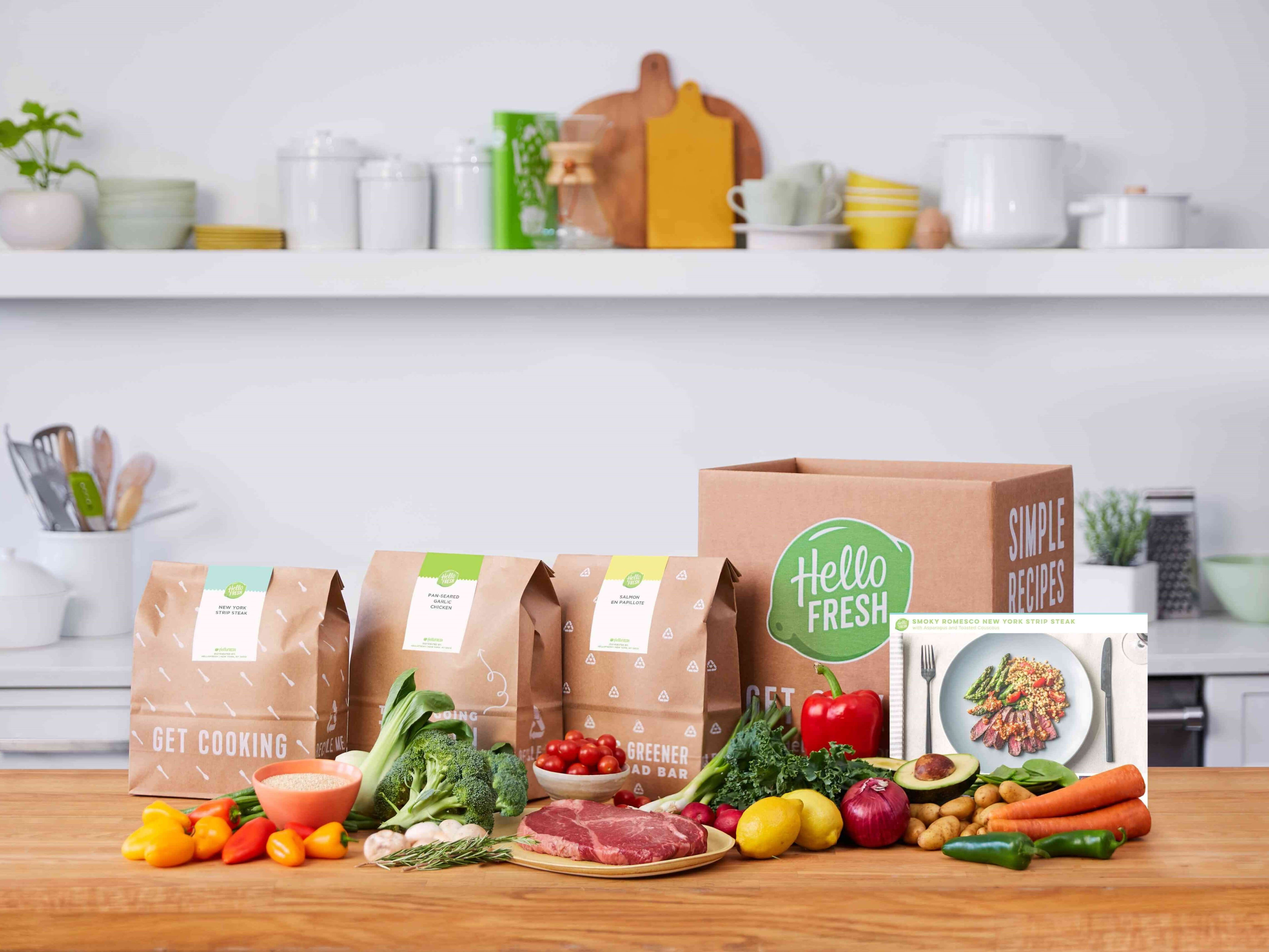 Low calorie meal kits from HelloFresh