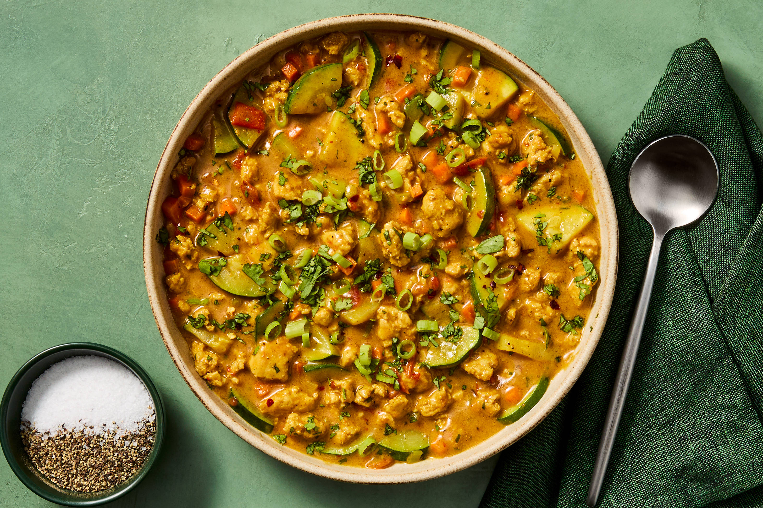 Spicy Coconut Shrimp Curry Soup
