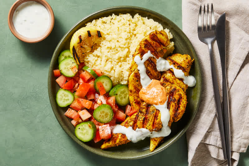 Poulet grillé aux épices shawarma super rapide