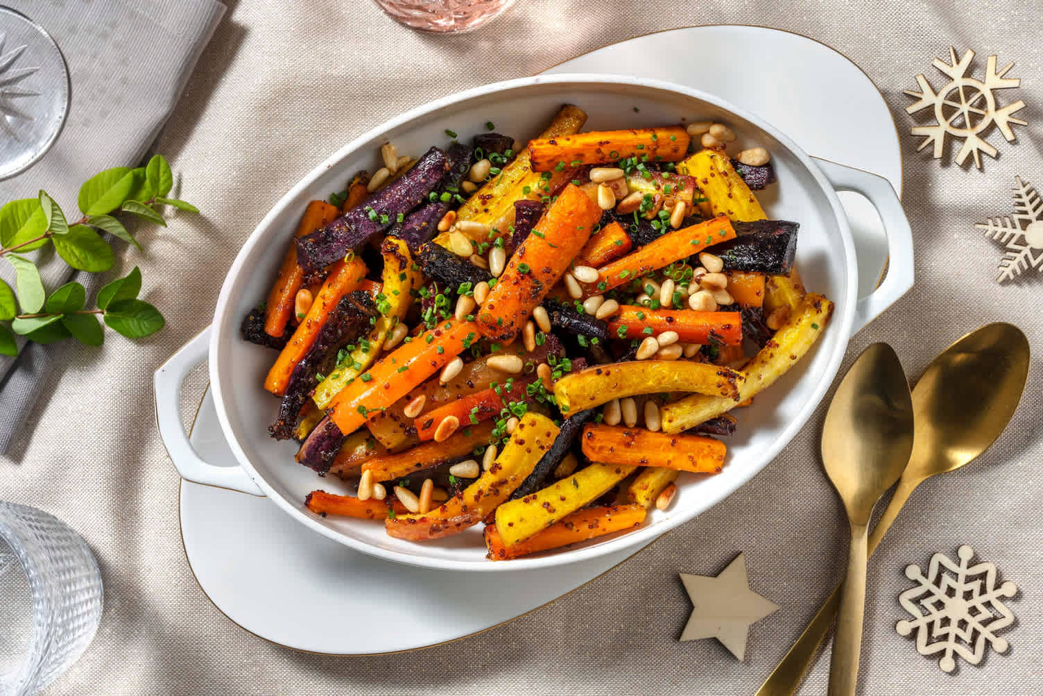 Brown Sugar-Glazed Heirloom Carrots
