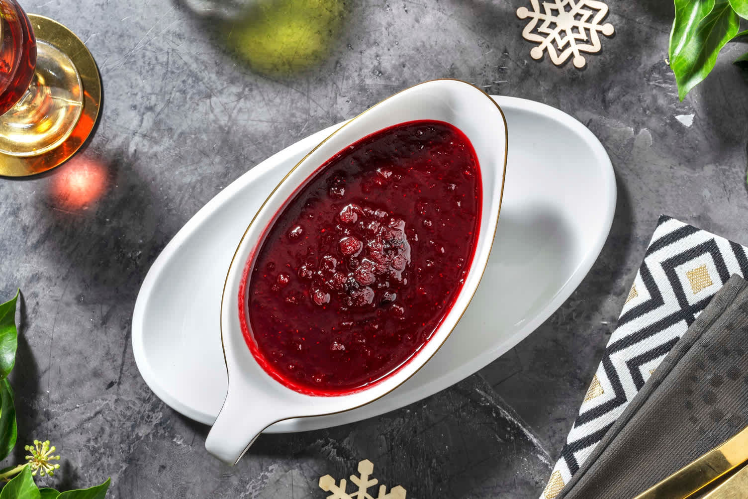 Sauce aux canneberges maison