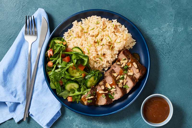 Saigon-Style Steaks with Tomato Rice